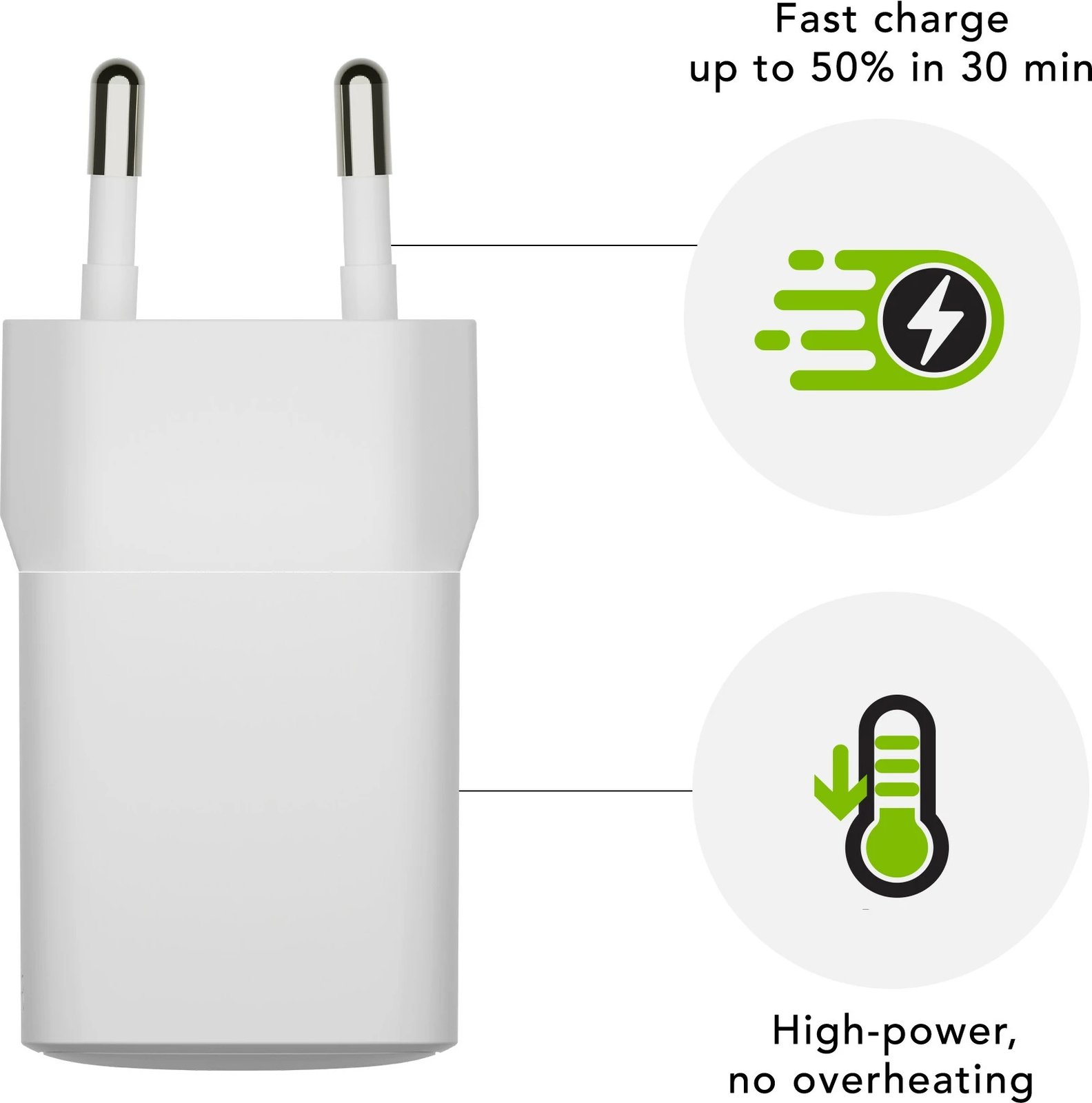 Karikues muri dbramante1928 USB-C 30W EU, i bardhë