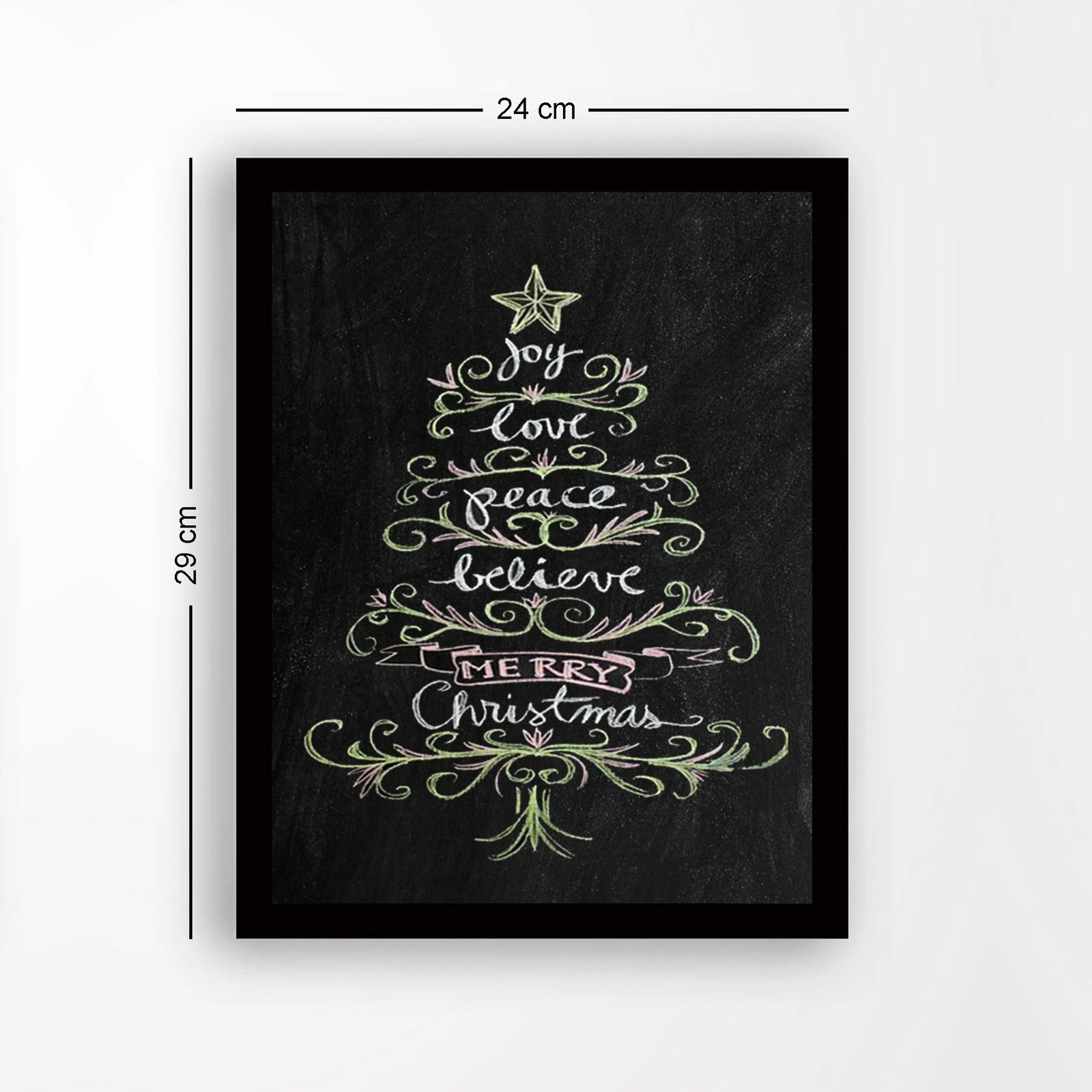 Pikturë dekorative me kornizë, MDF, shumëngjyrëshe, SC7436501193133