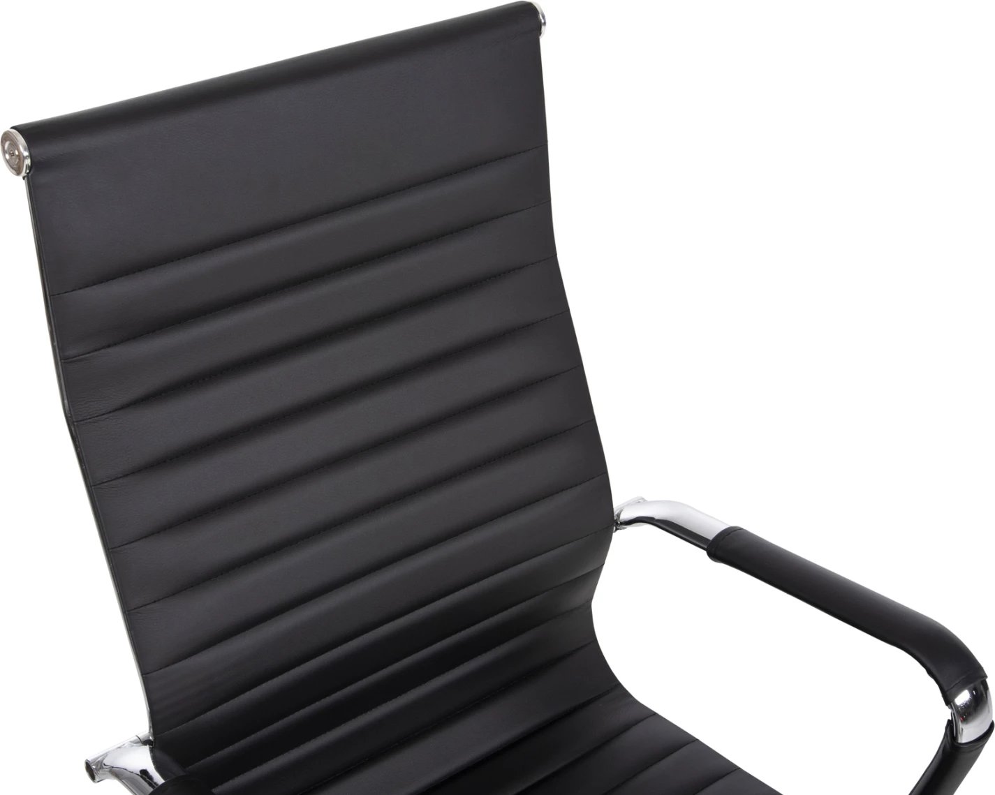 Karrige menaxheri për zyre BOSS FH1059.31, ngjyrë e zezë, PU-metal krom, 54x57x110H cm.