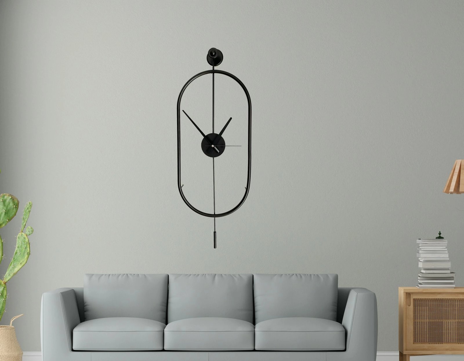 Orë muri dekorative prej metali, Wallity, Mclock-00104