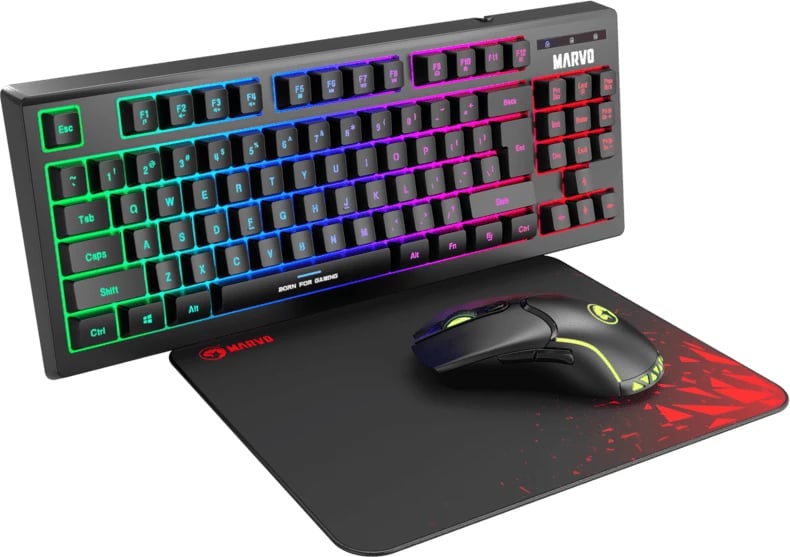 Set - Tastierë, Maus + Mauspad MARVO CM310 EN