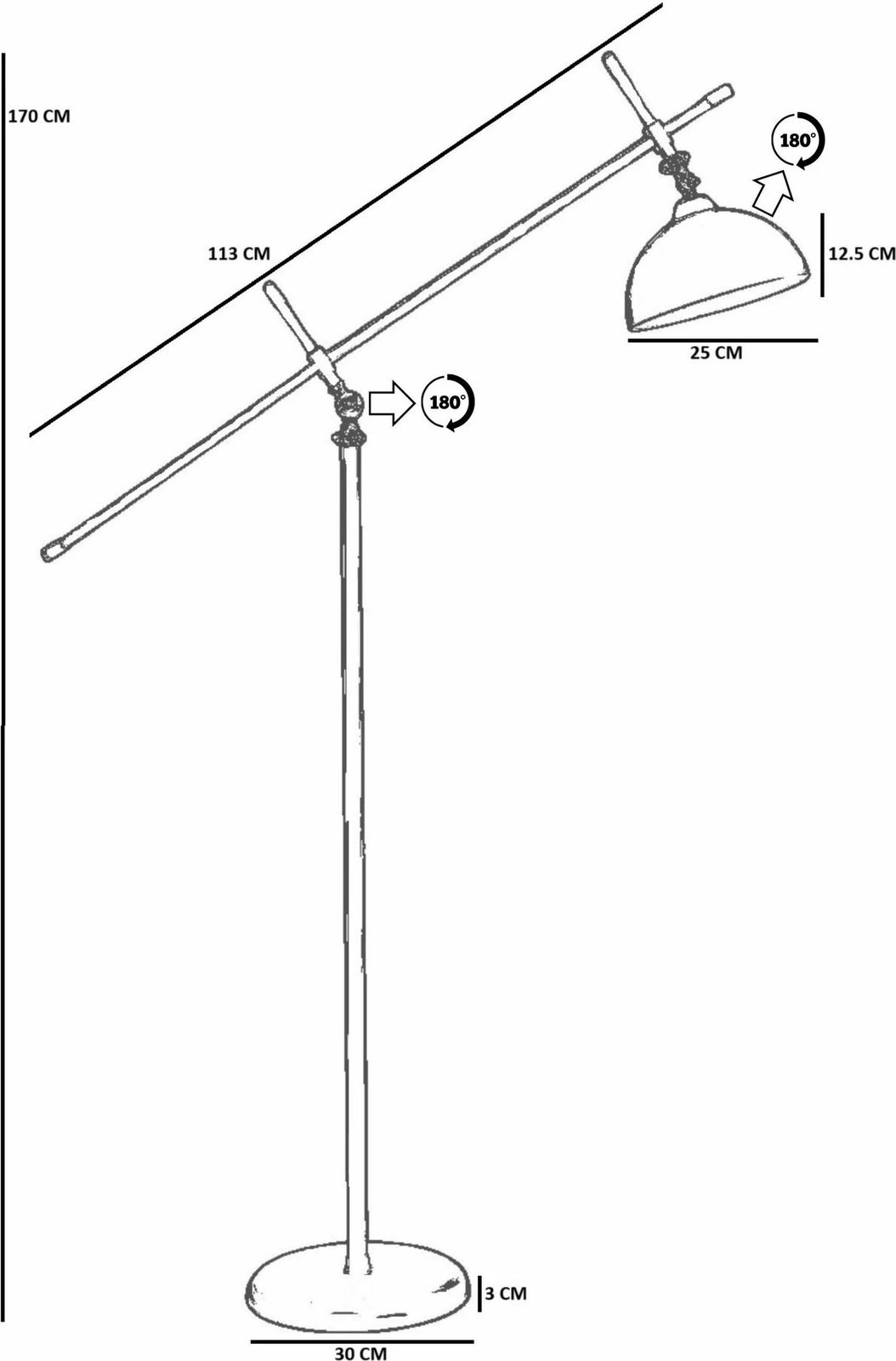 Llambë dyshemeje Opviq, ngjyrë mente, 8930-3