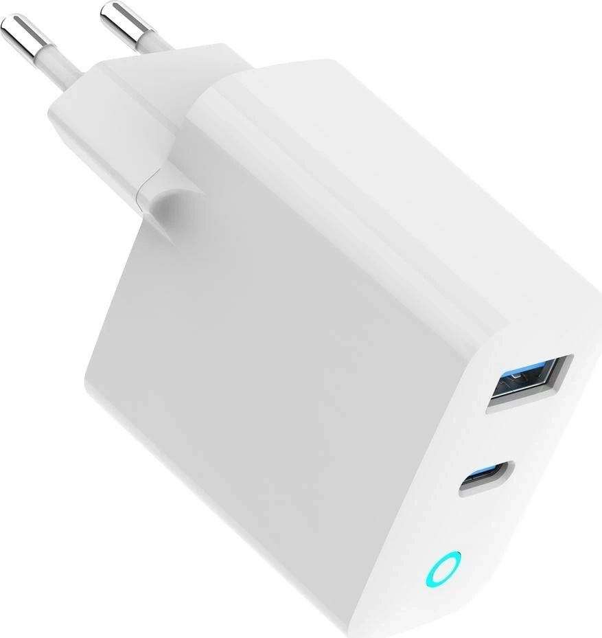 Karikues Gembird GaN USB QC3.0 18W Type-C 65W, i bardhë