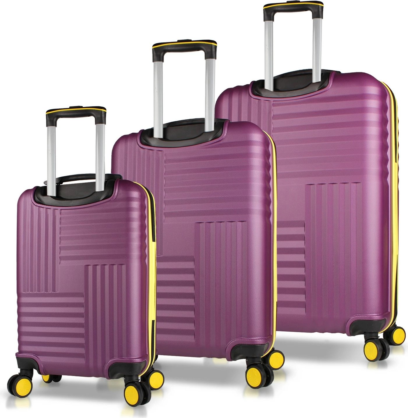 Set valixhesh (3 copë), ngjyrë damson, Zoozie Bags, 8135