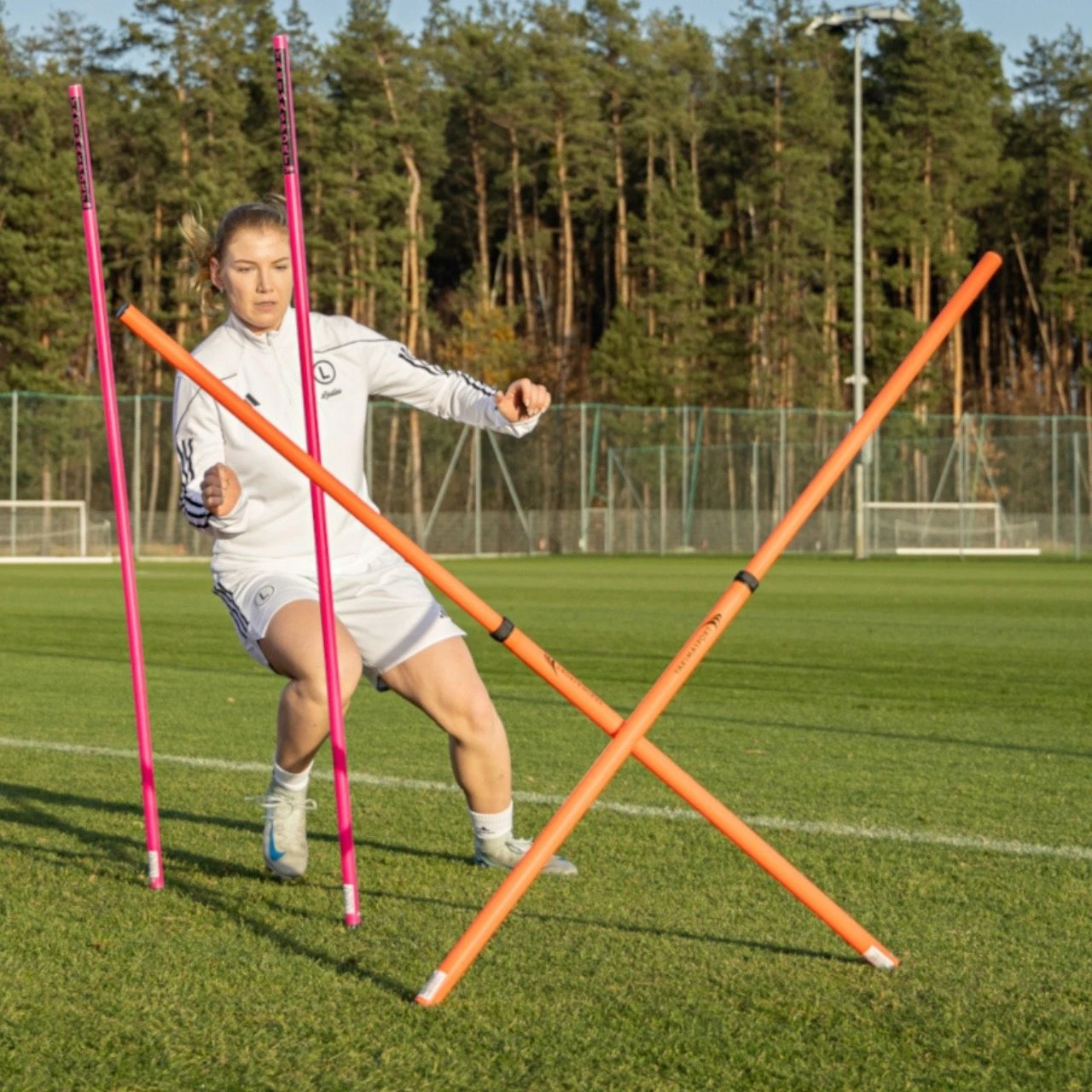 Shtyllë trajnimi Yakima Sport për futboll, portokalli