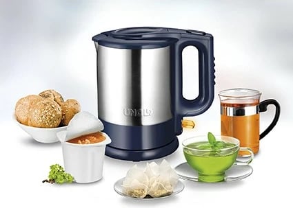 Zierës uji UNOLD 18018, 1.5L, 2200W, inox, blu