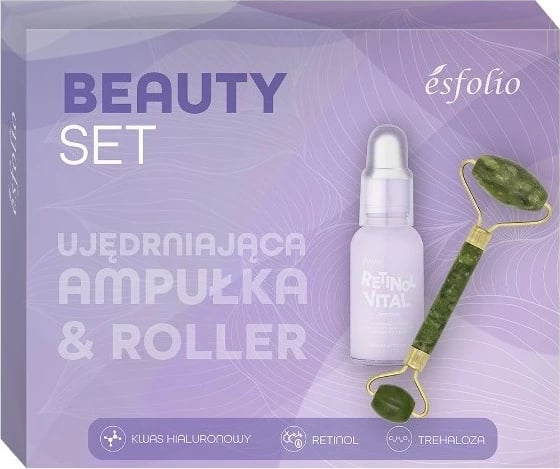Set bukurie për femra Esfolio firming ampoule 30ml + jade roller, 2 copë