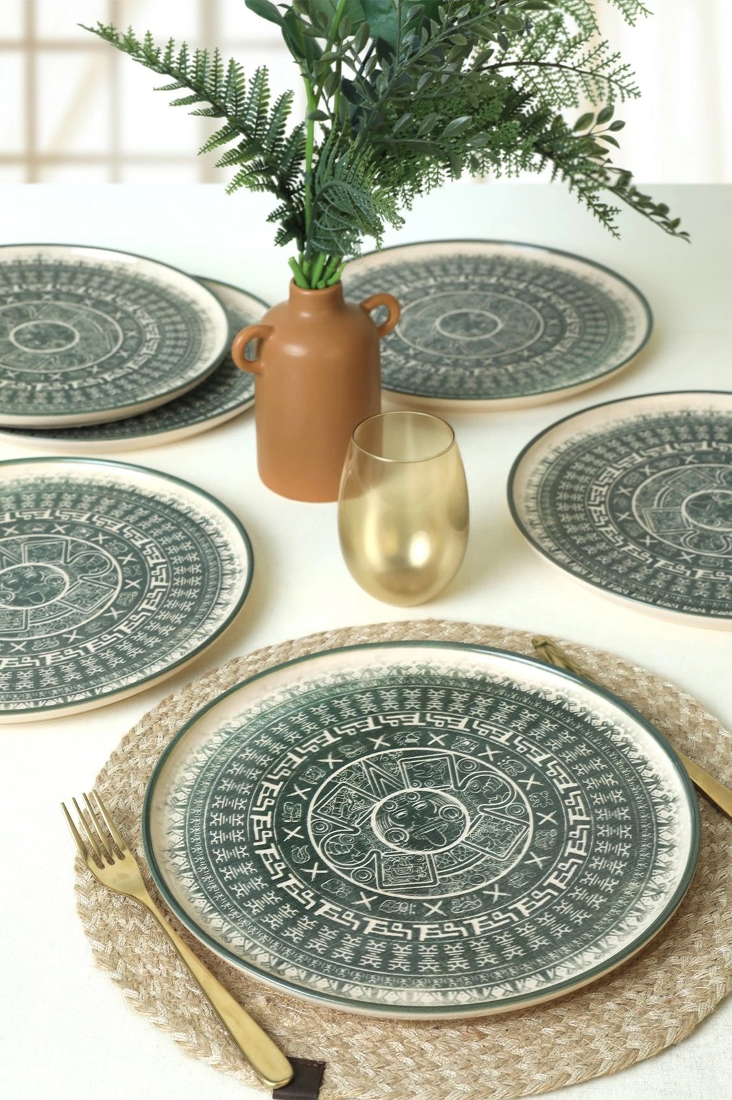 Set pjatash shërbimi (6 copë), Hermia Concept, krem, X0001531300000000000000000