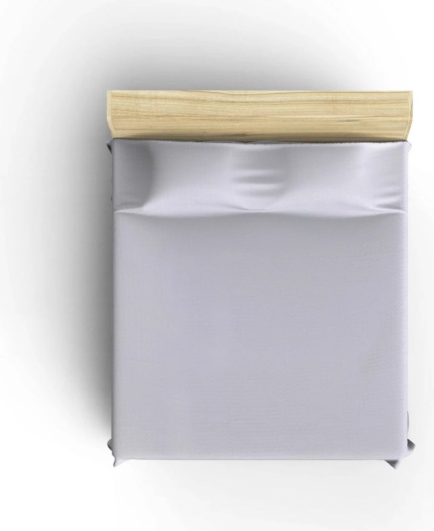 Çarçaf Double Pique, ngjyrë e bardhë, 220x240cm, thekë dore, 100% pambuk