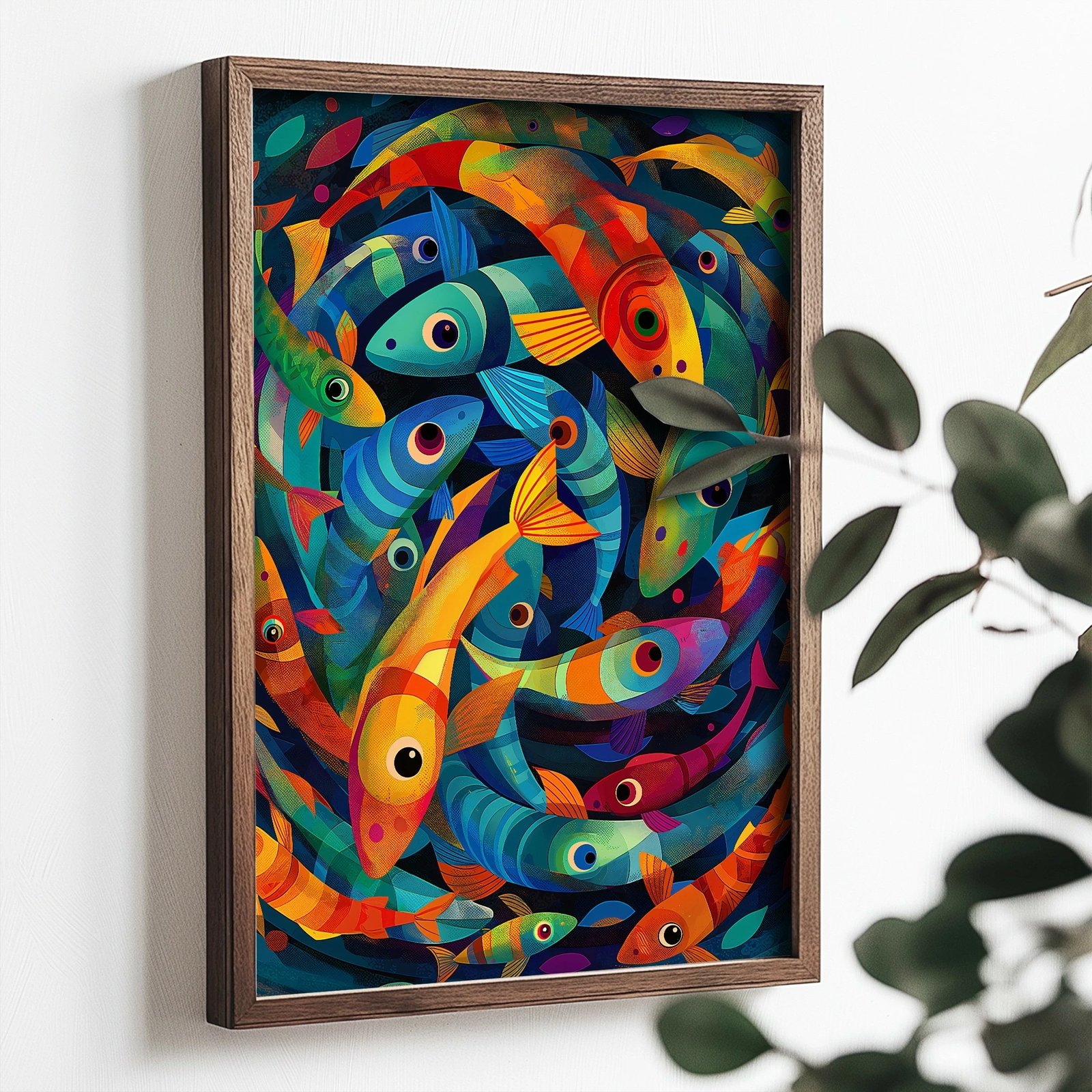 Pikturë dekorative me kornizë MDF, shumëngjyrëshe, Wallity, TUN076-XL, 50x70x3.5cm