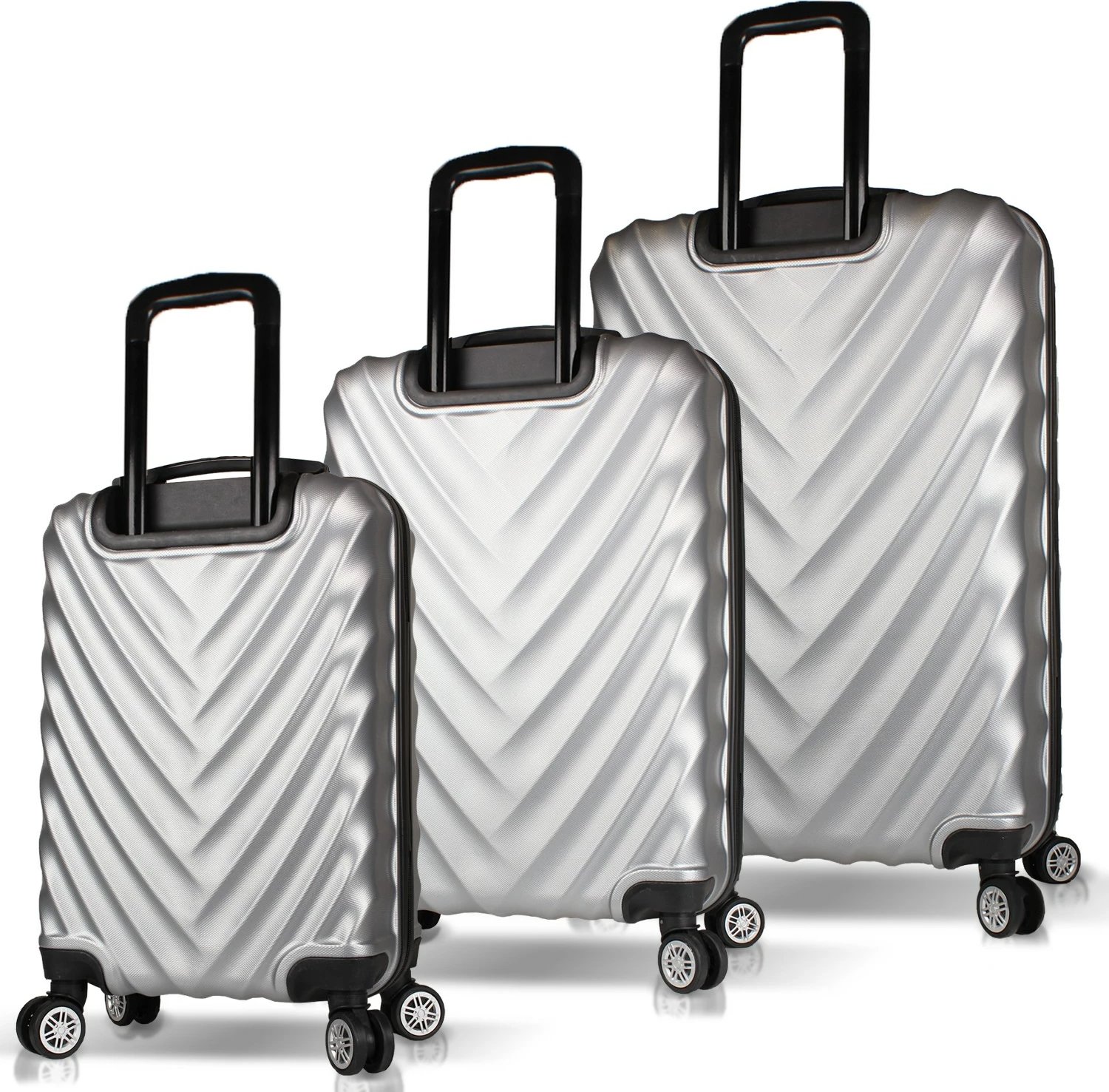 Set valixhesh (3 copë), Zoozie Bags, 6630, ngjyrë gri