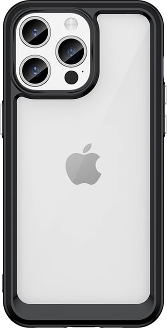 Mbështjellës Hurtel Outer Space Case për iPhone 15 Pro Max, i fortifikuar, i zi