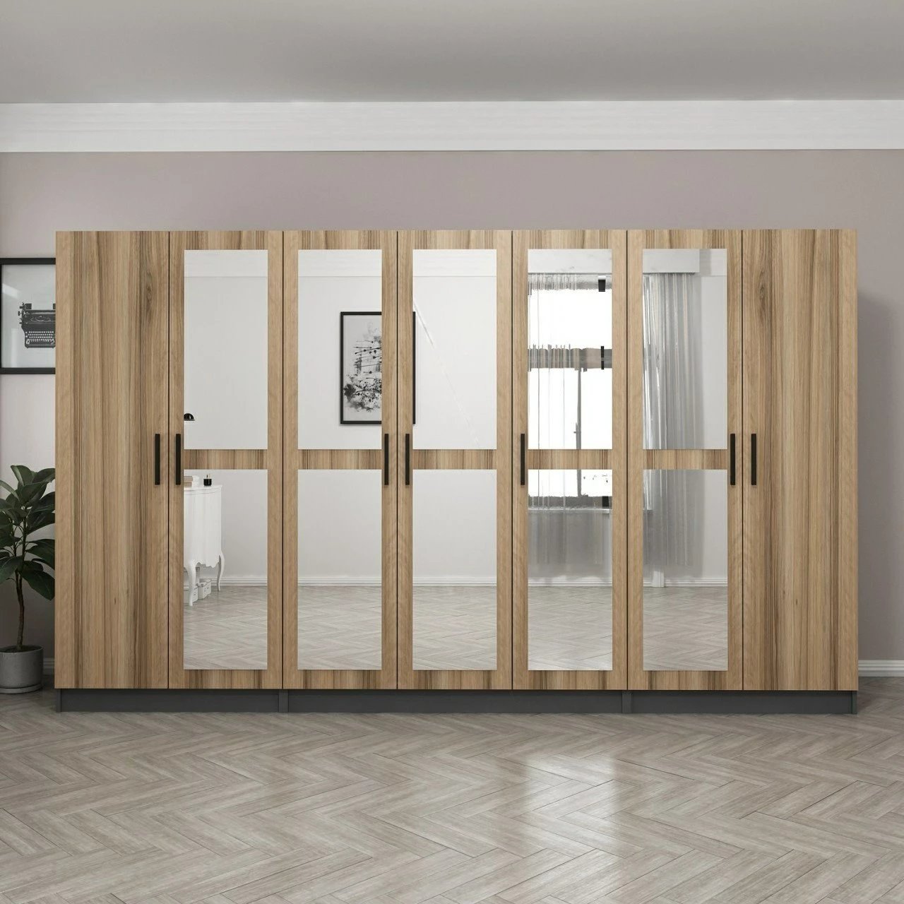 Dollap Skye Decor, ngjyrë antracit, Kale - 5123