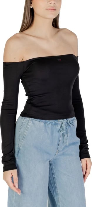 Xhemper femra Tommy Hilfiger Jeans, i zi