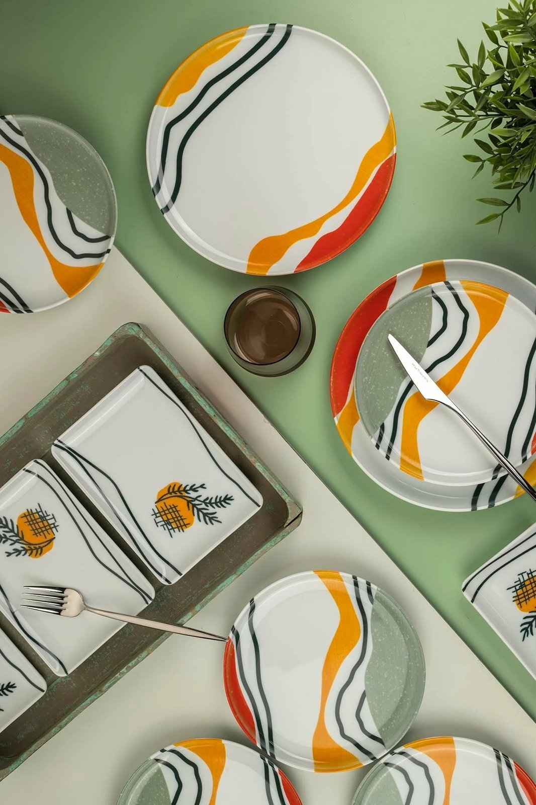 Set enësh për drekë (18 copë), Hermia, NNMOD18Y6880717