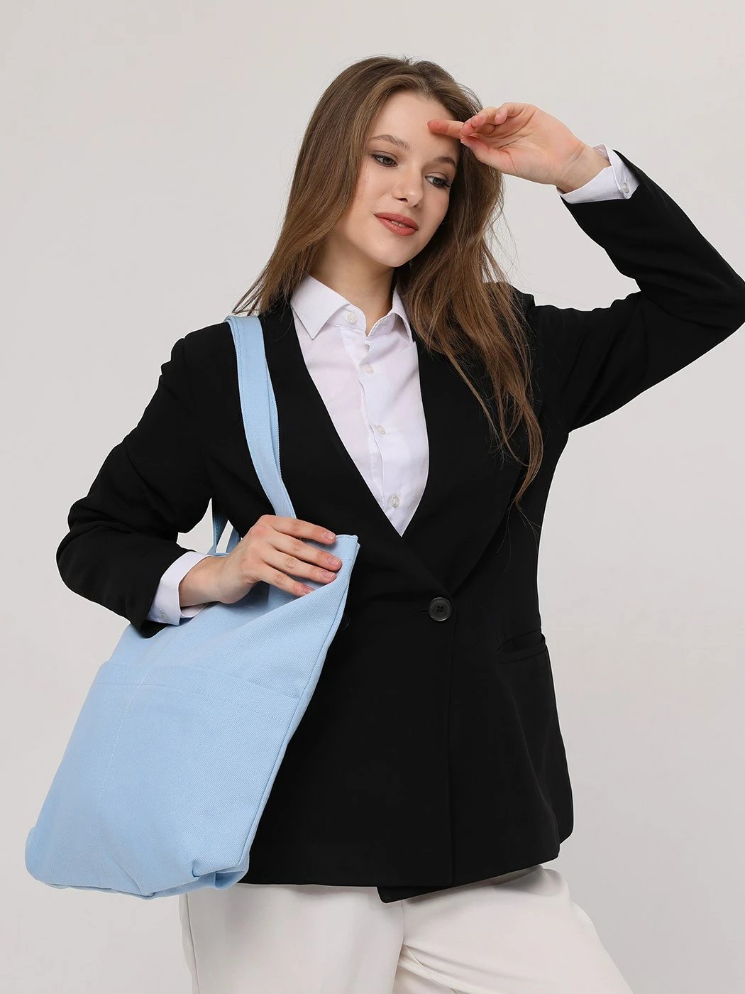 Torbë tote Zoozie Bags, ngjyrë e kaltër, 2069
