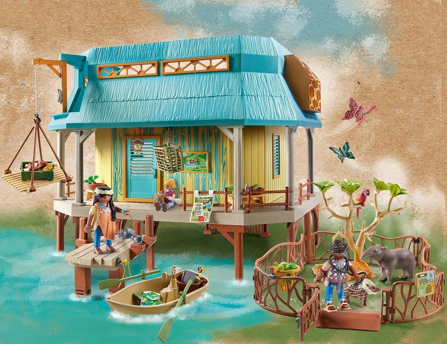 Set lodrash Playmobil Wiltopia Animal Care Center 71007, 347 pjesë