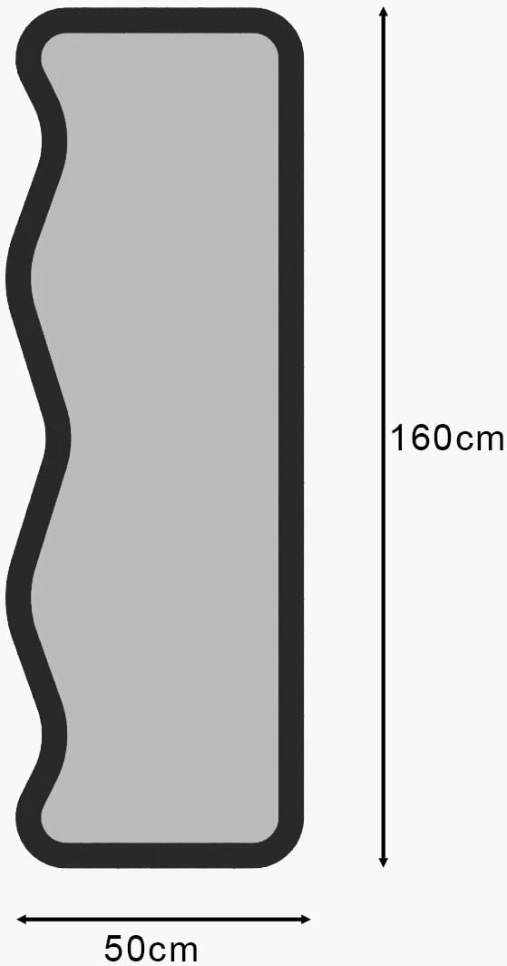 Pasqyrë Hanah Home Asel, e zezë