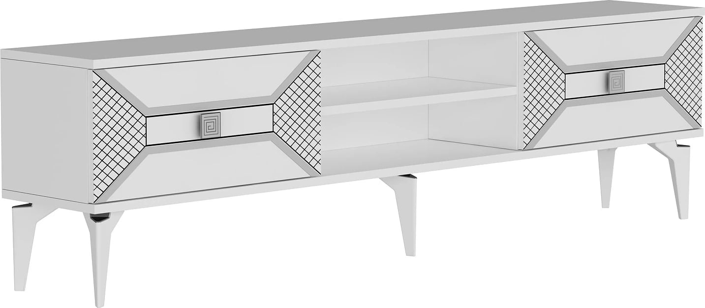 Komodë TV Hanah Home, Yumedi, e bardhë, argjend