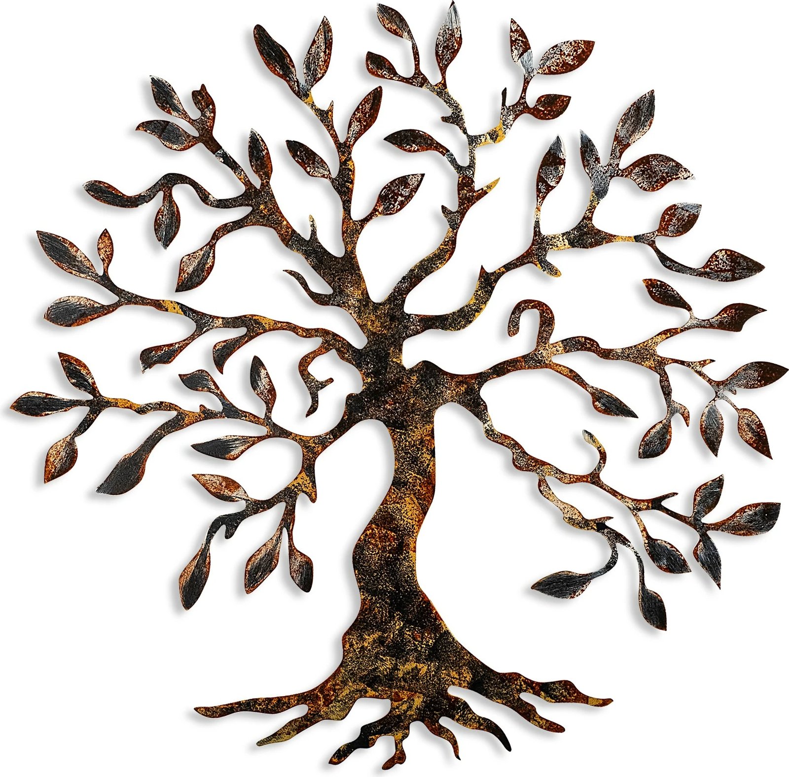 Aksesor dekorativ metalik për mur, Wallity, pemë - 3