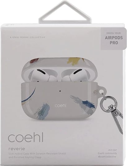 Mbështjellës UNIQ Coehl Reverie për AirPods Pro, Bezhe