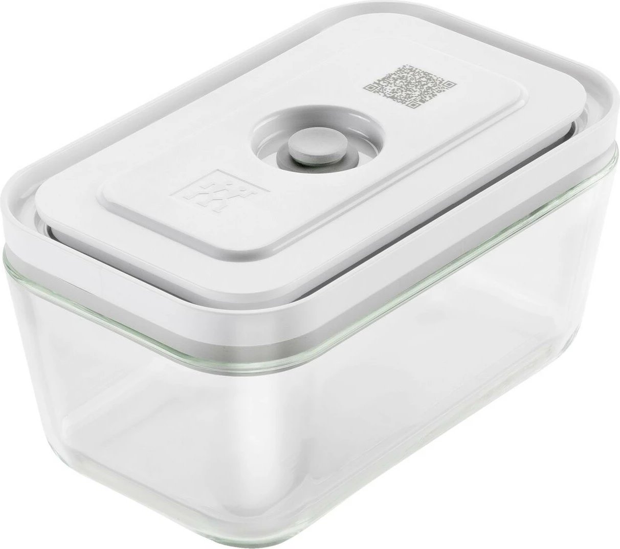 Kuti vakum qelqi Zwilling Fresh & Save 0.9L, kapak plastik, rezistente 180°C, gri/transparente