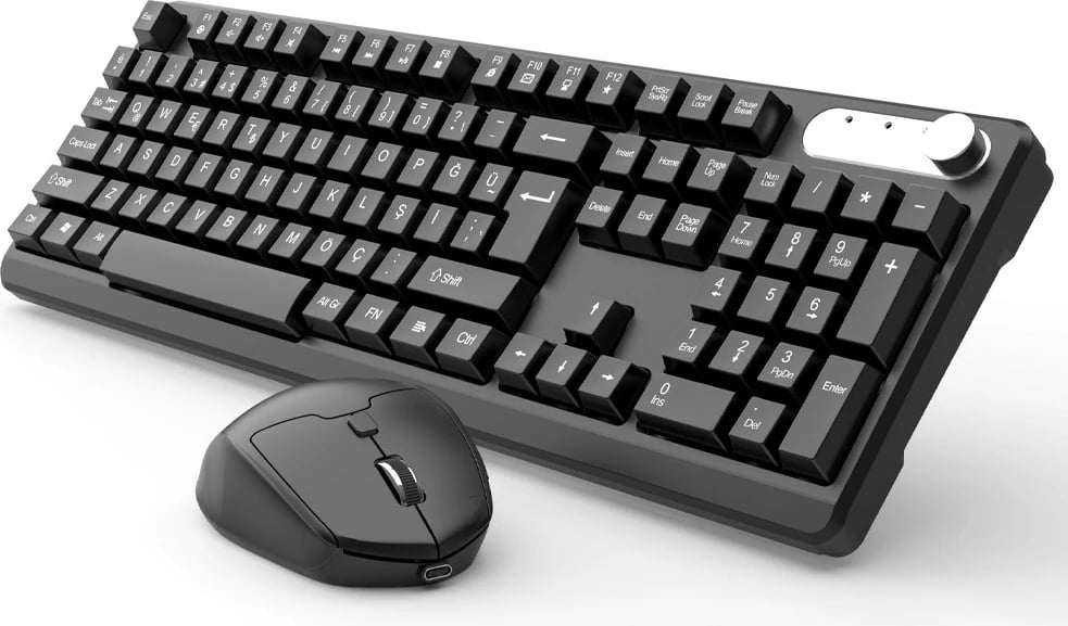 Set tastierë dhe maus Inca IWS-549U, USB 2.0/USB-C, zi