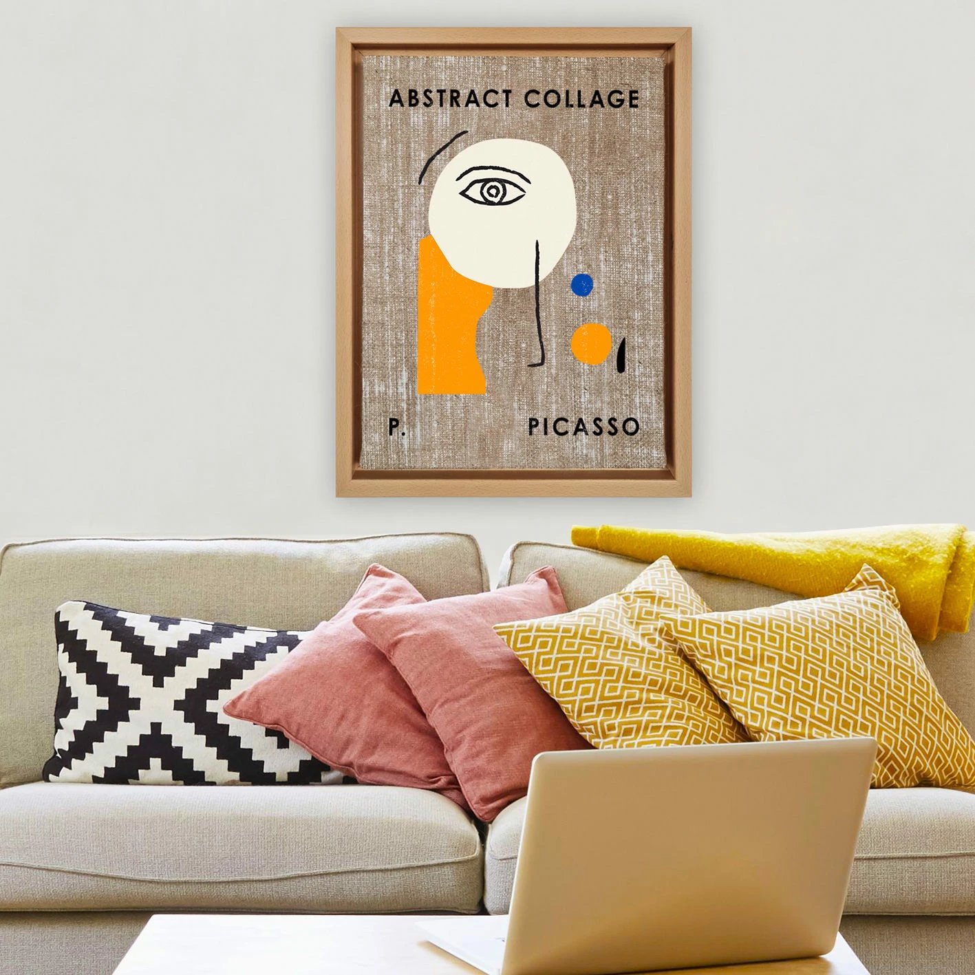 Pikturë dekorative në kanavacë, shumëngjyrëshe, Wallity, LNJ51960610239, 36x46cm