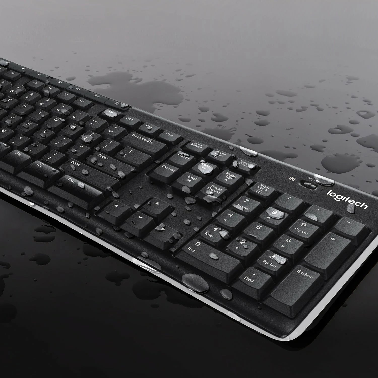 Kombo wireless Logitech MK270, Full-size (100%), USB, QWERTY, Maus i përfshirë, E zezë