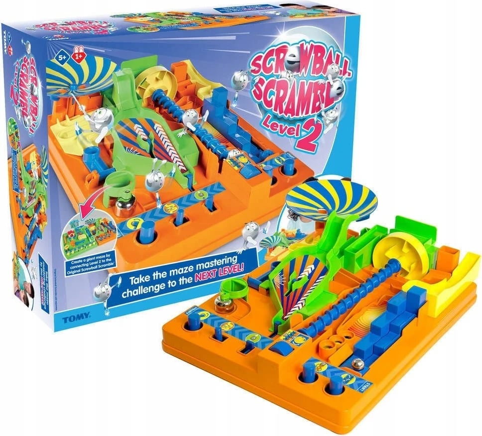 Lojë arcade TOMY Screwball Scramble Level 2, Multikolor