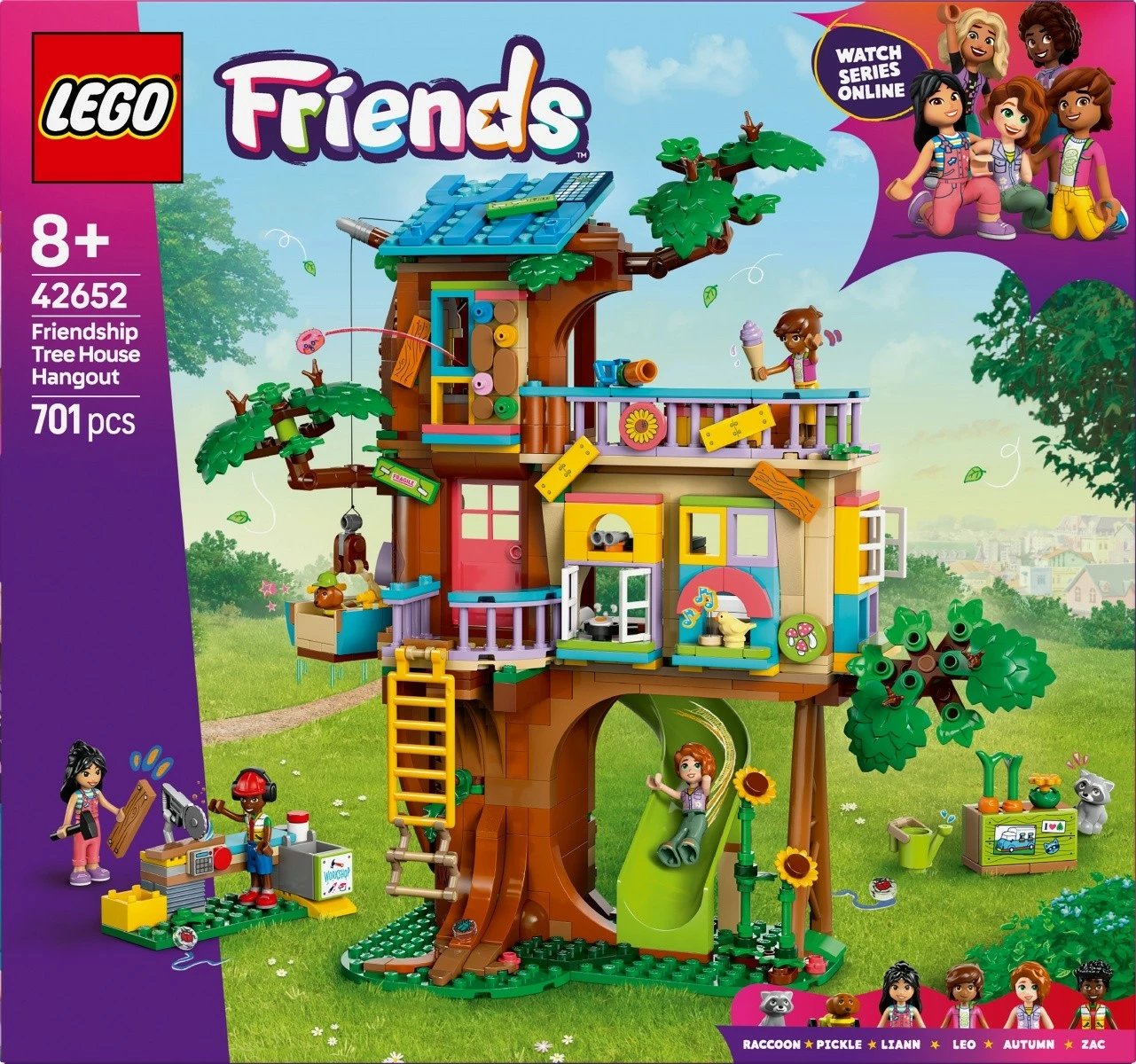 Set LEGO Friends 42652, Shtëpi në pemë, 701 pjesë, për fëmijë, shumëngjyrëshe