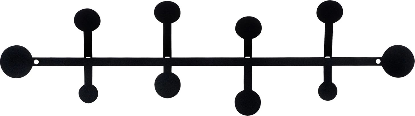 Varëse muri metalike Wallity, Rod, ngjyrë e zezë