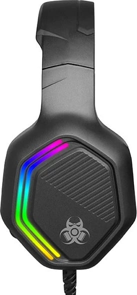 Kufje gaming Tracer Gamezone GZ X3, 40 mm, 3.5 mm, mikrofon i palosshëm, stereo, me ndriçim RGB, të zeza