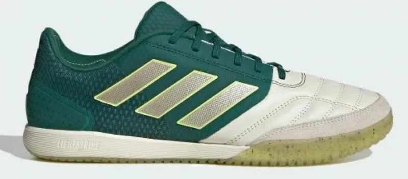 Këpucë futbolli adidas për meshkuj, të bardha me të gjelbër