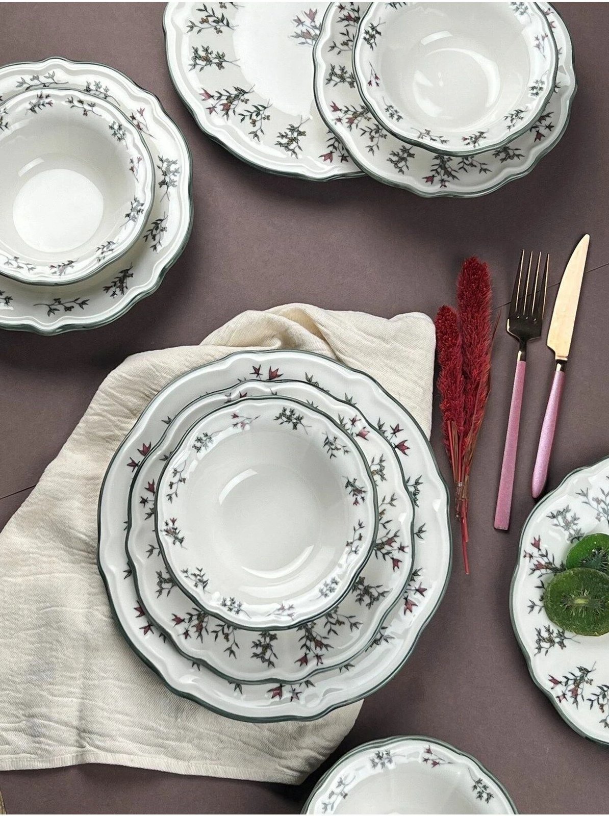 Set enësh për drekë (24 copë), Hermia Concept, Terra 24