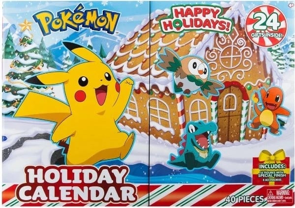 Kalendar i festave Pokémon Battle Figures, 24 dhurata, 40 pjesë