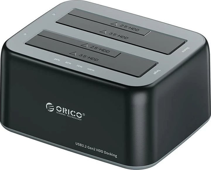 Kasë Orico 6829C3-V1-EU-BK-BPIP për 2.5"/3.5" HDD/SSD, USB 3.2 Gen 2, 36TB, e zezë