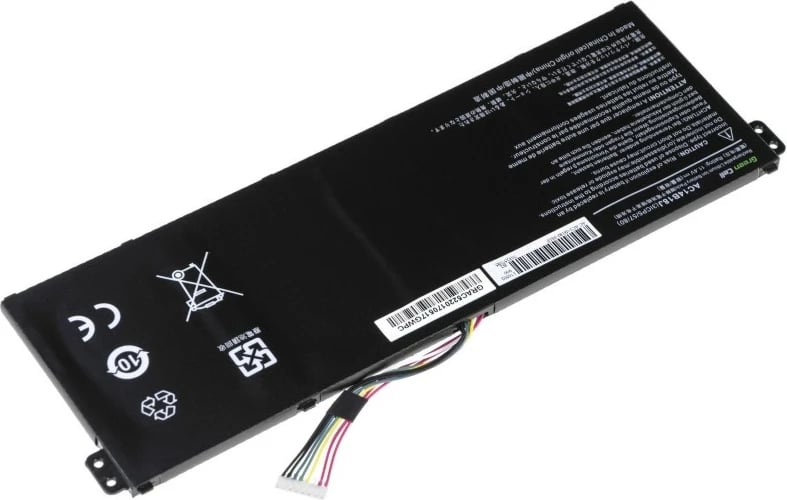 Bateri laptopi Green Cell AC52 për Acer Aspire E11, 11.4V, 2100mAh, e zezë