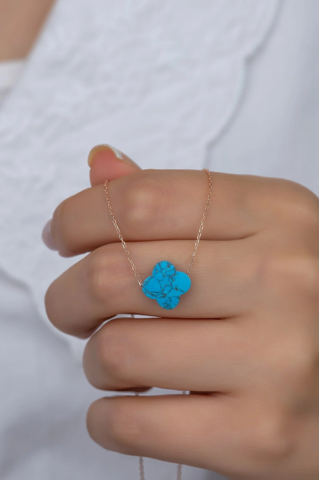 Qafore argjendi, ngjyrë rozë ari dhe blu, Jumeon, NRZ99314