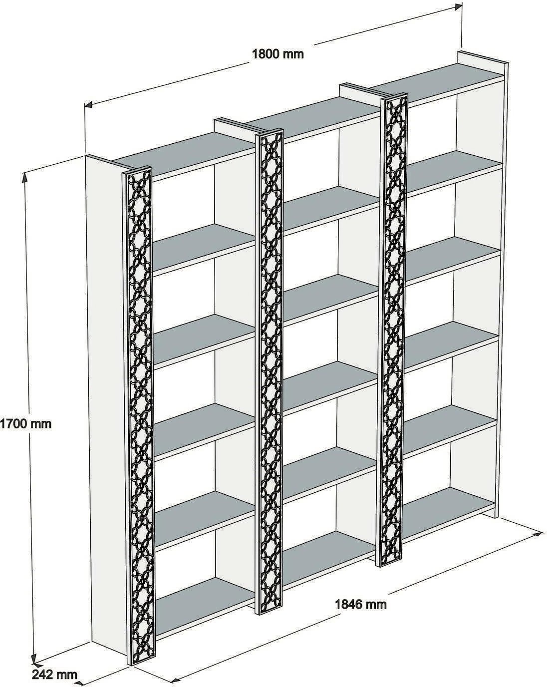 Raft librash Hanah Home City 3, ngjyrë arre dhe kalcedon