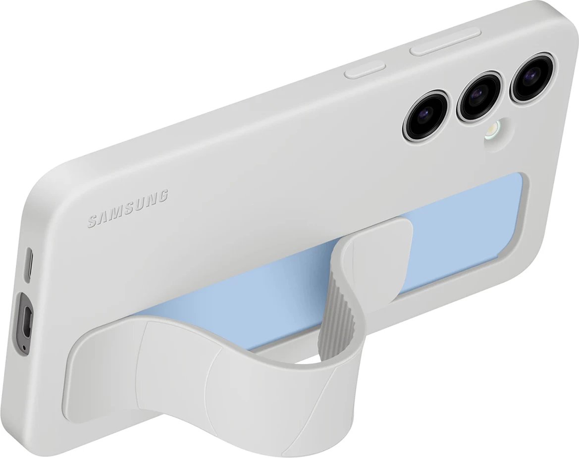 Mbështjellës Samsung Standing Grip Case EF-GS921CLEGWW me dorezë/mbajtëse për Samsung Galaxy S24 FE, Gri