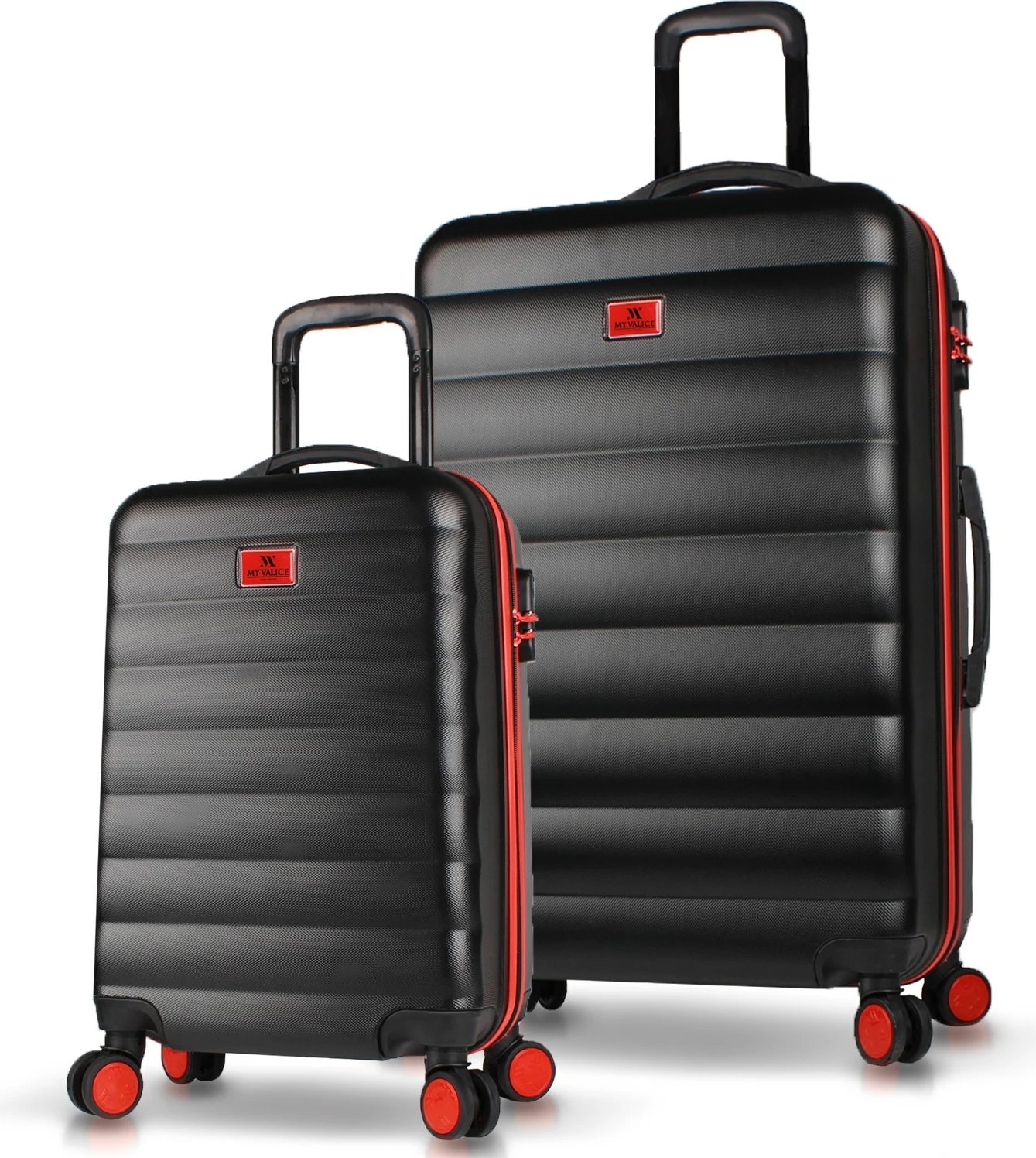 Set valixhesh (2 copë), ngjyrë e zezë, Zoozie Bags, 6537