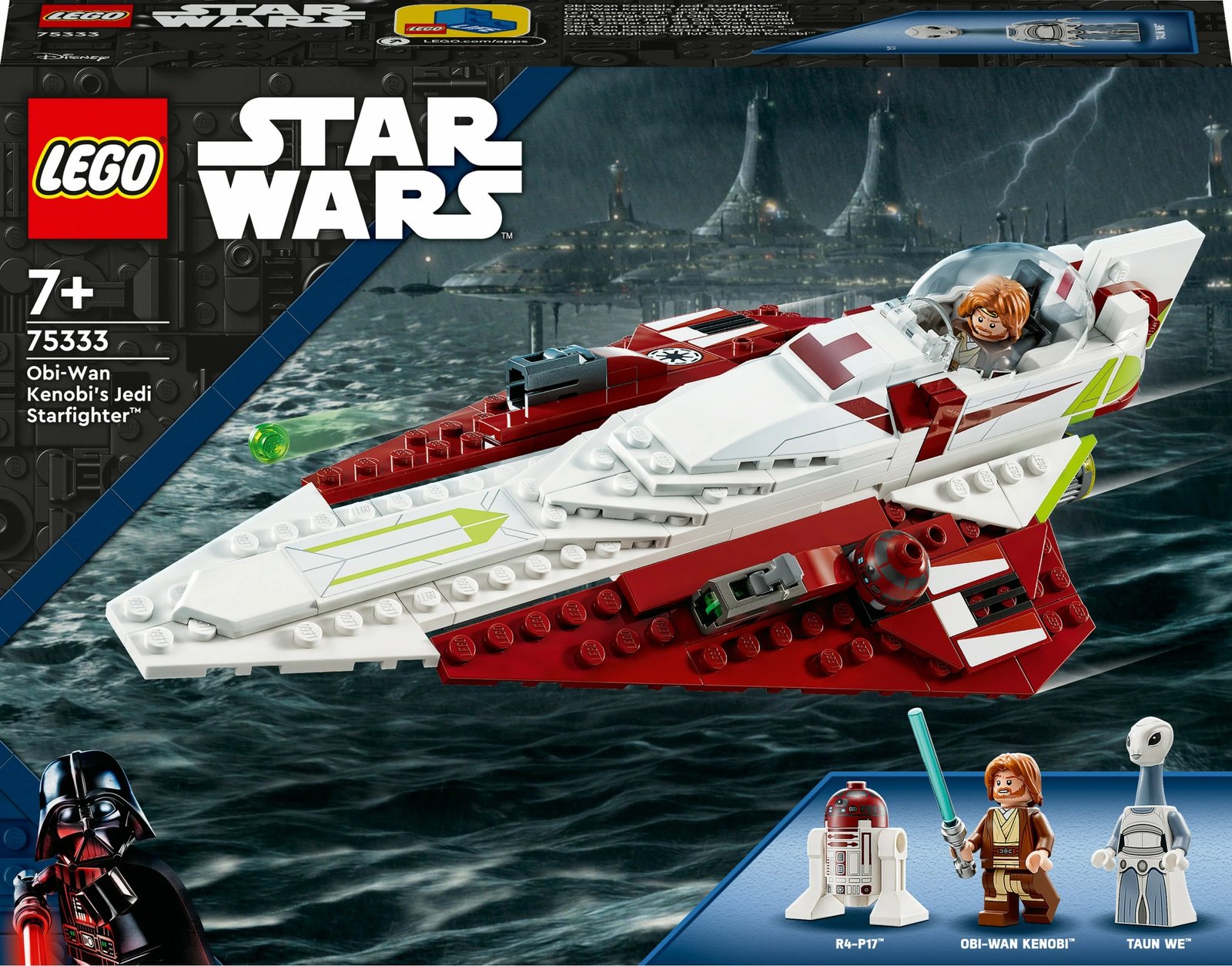 Set ndërtimi LEGO Star Wars Obi-Wan Kenobi Jedi Starfighter 282 pjesë shumëngjyrëshe