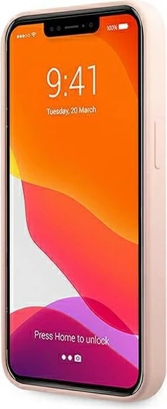 Mbështjellës Karl Lagerfeld KLHMP13LSSKCI për iPhone 13/13 Pro 6.1", silikon, MagSafe, rozë e çelët