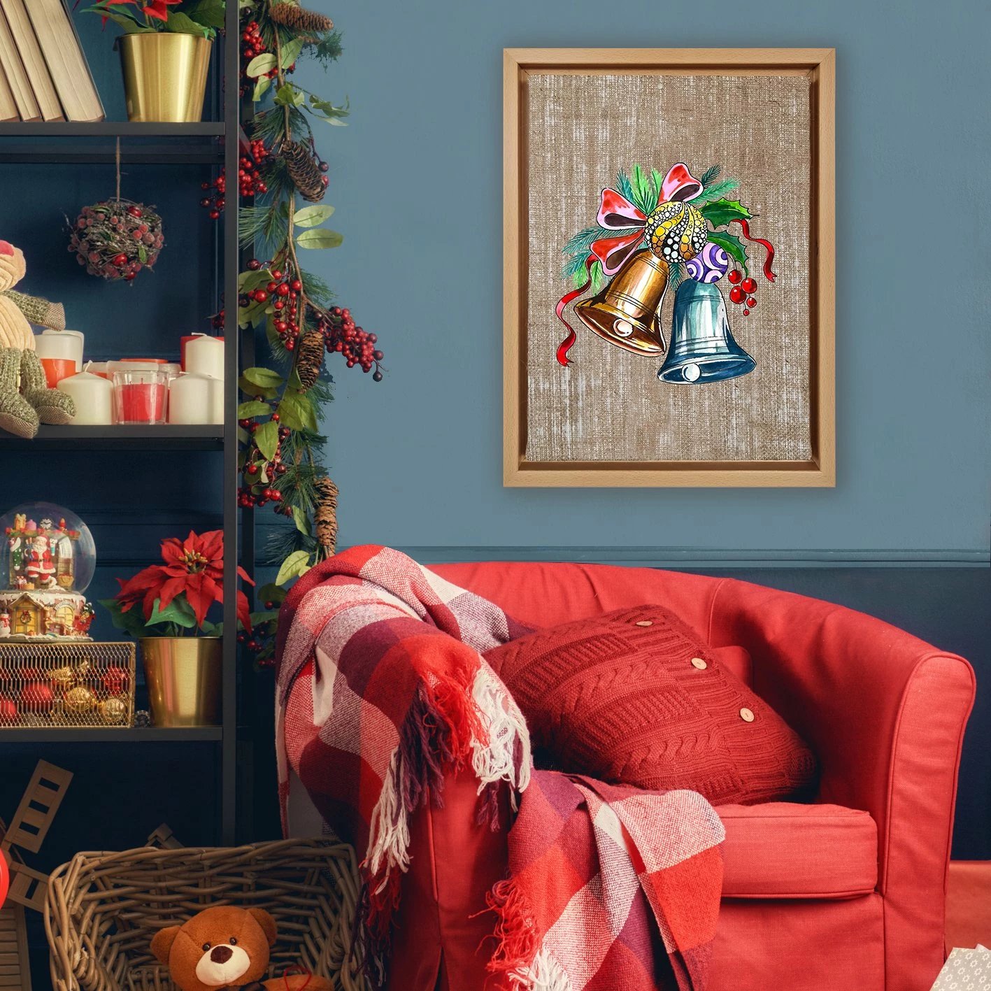 Pikturë dekorative në kanavacë me kornizë, shumëngjyrëshe, NLJ600816_4666