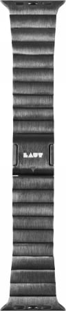 Rrip metalik për Apple Watch LAUT LINK 2.0, 42/44/45/49 mm, i zi