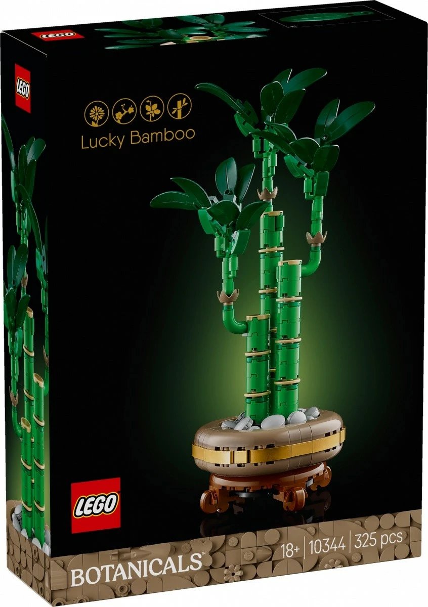 Set ndërtimi LEGO Botanical Collection Dracaena Sanderiana 10344, 325 pjesë, dekorim bambu, e gjelbër Set ndërtimi LEGO Botanical Collection Dracaena Sanderiana 10344, 325 pjesë, dekorim bambu, e gjelbër