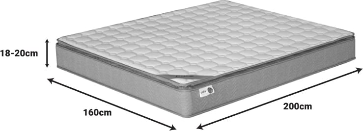 Dyshek Perfecto, susta të pandërprera, njëanësh, shtresë e sipërme, 160x200cm, 22-24cm