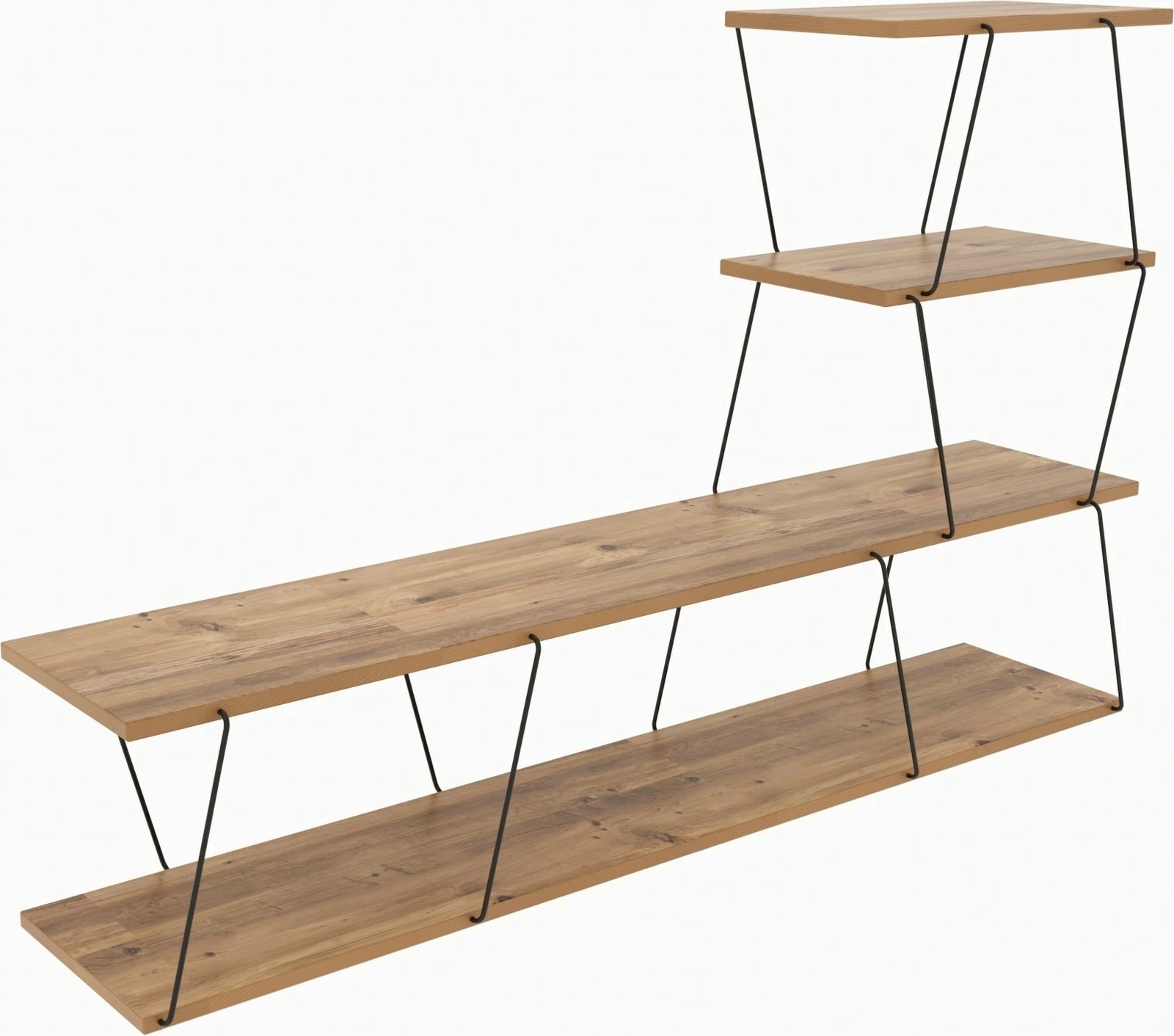 Set mobiljesh për dhomë dite Hanah Home, Basak - pishë Atlantike, e zezë