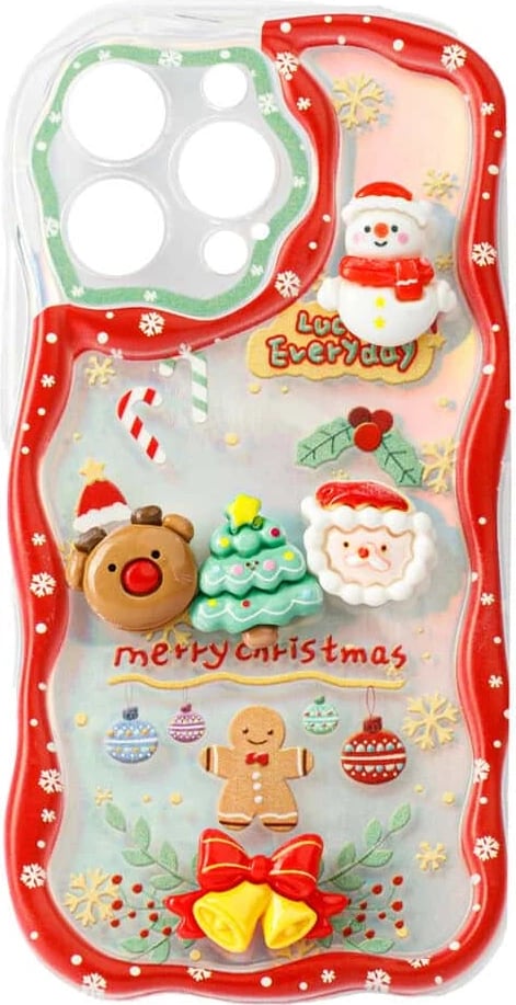 Fotroll për telefon TECH TIME Christmas Edition Red (IP16PRO)